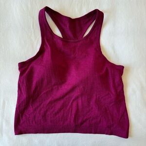 Lululemon Ebb to Street Cropped Racerback Tank Top Light Support, B/C Cup